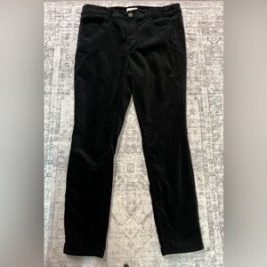Loft Black Velvet Skinny Dress Pants. Size 12